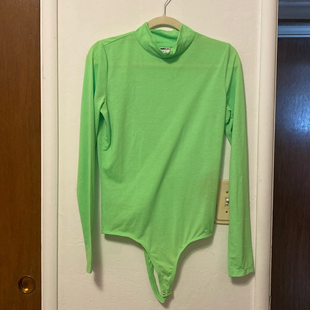 Fashion Nova Thong Back Turtle Neck Bodysuit